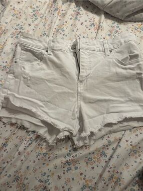 Time and Tru White Denim Shorts